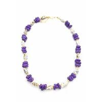 Deniz Kabuğu Kolye - Mor