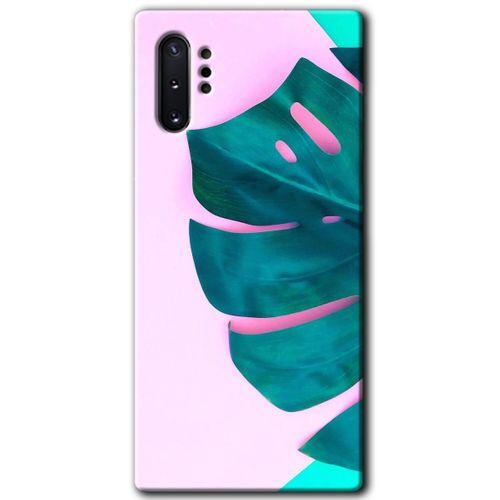Galaxy Note 10 Plus Kılıf HD Desen Baskılı Arka Kapak - 3D Yaprak