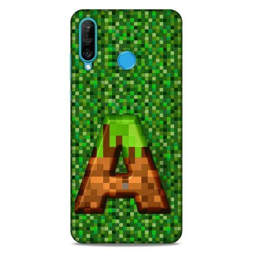 Lopard Huawei P30 Lite Uyumlu Kılıf PiXel (44) Tough Armor Kılıf A Harfi