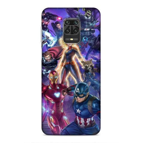 Xiaomi Redmi Note 9S Uyumlu Kılıf BMovie (37) Silicone Cover Kaptan Amerika