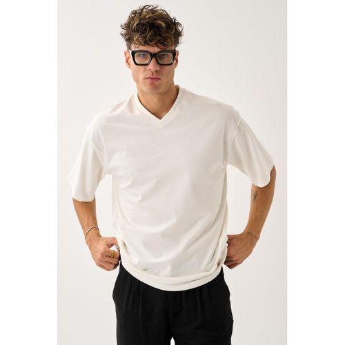 ALEXANDERGARDI V Yaka Oversize T-shirt
