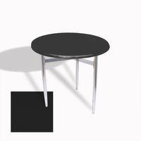 Dockers Venedik Masa Yuvarlak Çap 80 kromnikel (Werzalit, Wermodin veya Allzalit Tabla) - Siyah