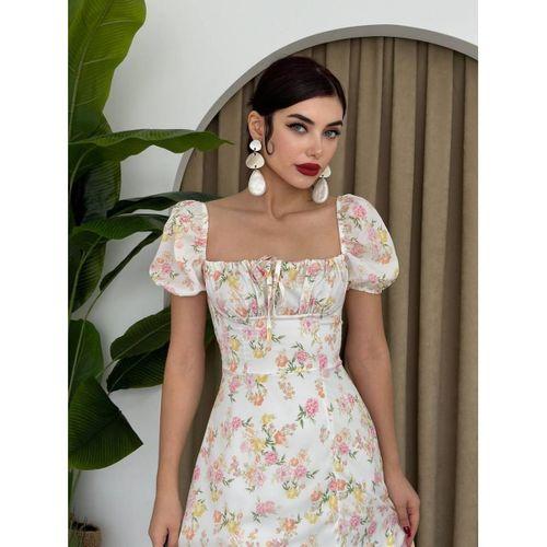 Zeze Balon Kol Elbise