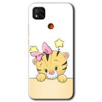 Xiaomi Redmi 9c Kılıf Baskılı Kapak - Sevimli Kedi +Tam Kaplayan Mat Seramik