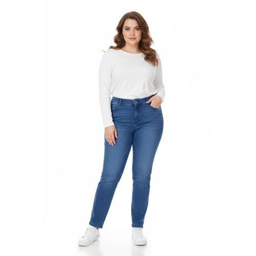 Kadın Bilek Jeans Pantolon Kemer Lastikli Düğmeli BGL-ST05057
