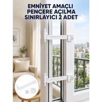 Emniyet Amaçlı Pencere Açılma Sınırlayıcı At 2 Adet Yeni Nesil