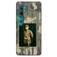 Xiaomi Mi Note 10 Pro Kılıf Atatürk (13) Silikon Kap Kamuflaj