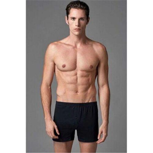 Erkek Arjantin Pamuk Coton 2li Boxer Siyah-033