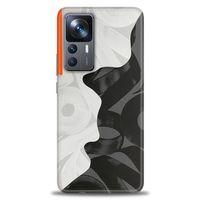 Xiaomi Mi 12T Pro Kılıf HD Baskılı Kılıf - Turuncu Çizgi + Tam Ekran Koruyucu