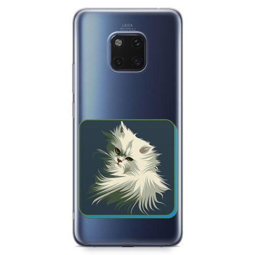 Huawei Mate 20 Pro Kılıf Kedi Minyatur Arka Kapak Koruma Desenli Full Koruyucu