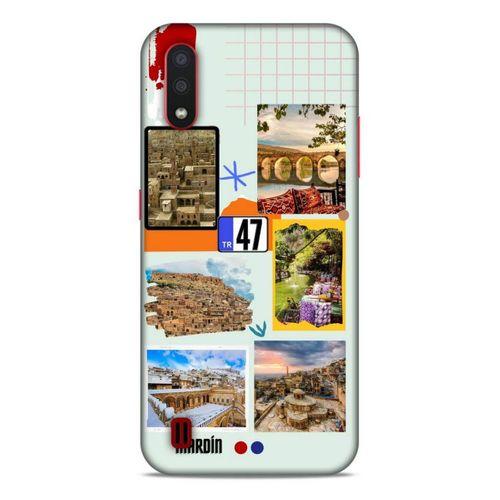 Lopard Samsung Galaxy A01 Uyumlu Kılıf Şehirli ※ (47) Mardin Crystal Flex Kılıf