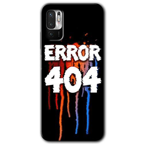 Poco M3 Pro Kılıf HD Desen Baskılı Arka Kapak + Temperli Cam - 404 Error