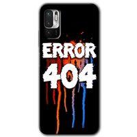 Poco M3 Pro Kılıf HD Desen Baskılı Arka Kapak + Temperli Cam - 404 Error