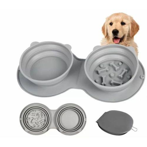 Mikopet Katlanabilir İkili Mama Ve Su Kabı