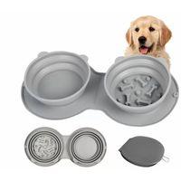 Mikopet Katlanabilir İkili Mama Ve Su Kabı