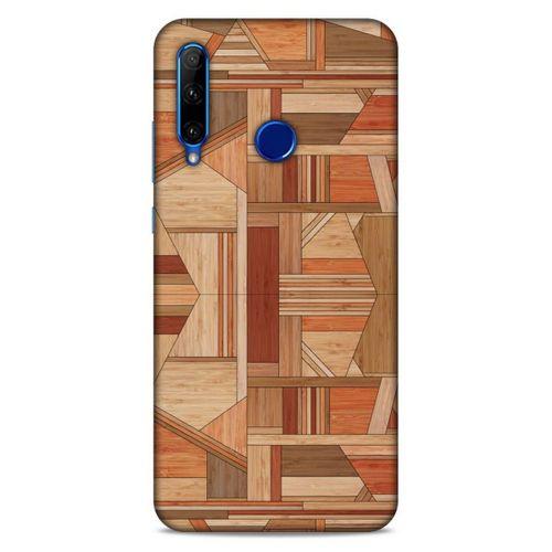 Lopard Huawei Y6P Uyumlu Kılıf Wood'X (43) Thin Fit Kılıf Baskılı