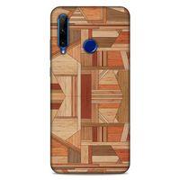 Lopard Huawei Y6P Uyumlu Kılıf Wood'X (43) Thin Fit Kılıf Baskılı