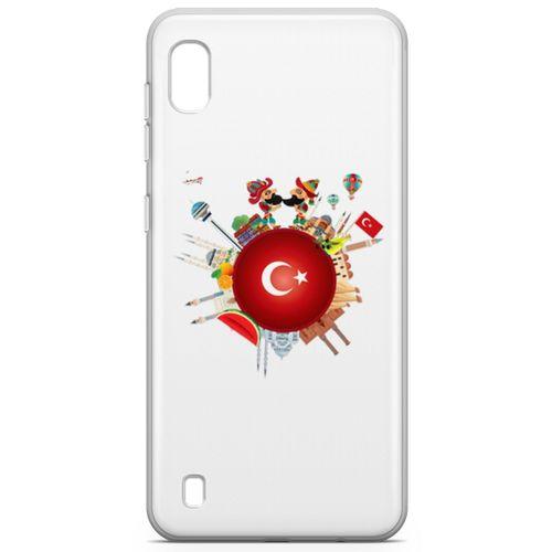 Samsung Galaxy A10 Kılıf Türkiye Milli Figürler Arka Kapak Koruma Desenli Full Koruyucu