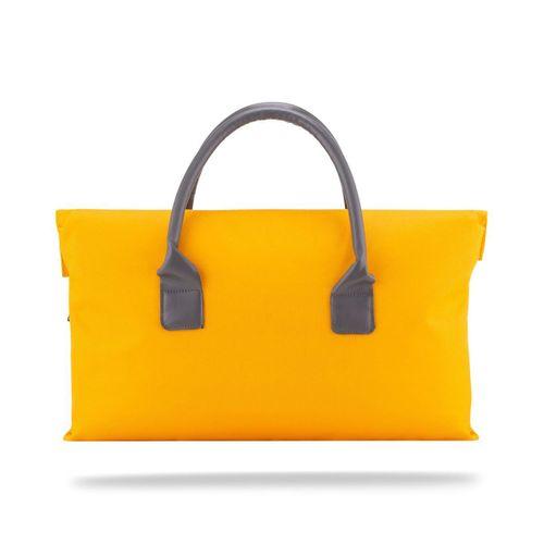 Classone BYN-EL008 WTXPro Su Geçirmez Kumaş 13-14 inch Bayan Laptop El Çantası- Tote Bag – Sarı