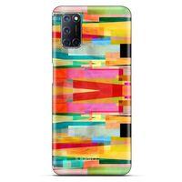 Alcatel 3x 2020 Kılıf Pastel Renkler (21) Koruyucu Kapak Yeşil Kırmızı