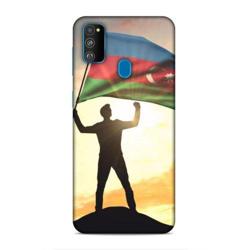 Samsung Galaxy M30s Uyumlu Kılıf Azarbaijan (3) Kapak Azerbaycan Bayrak