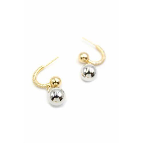 Top Halka Küpe - Gümüş