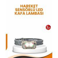 Uzun Menzilli Sensörlü Led Kafa Lambası Kamp Ve Yürüyüş
