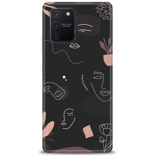Samsung Galaxy A91 / S10 Lite Kılıf HD Baskılı Kılıf - Siyah Silüet + Tam Ekran Koruyucu
