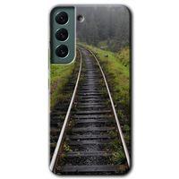 Galaxy S22 Plus Kılıf HD Desen Baskılı Arka Kapak - Tren Yolu + Kırılmaz Cam