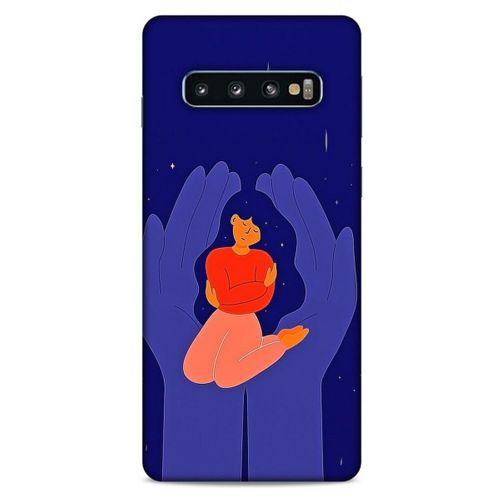 Samsung Galaxy S10 Kılıf Depresyon (7) Telefon Kılıfı Koyu Kahverengi