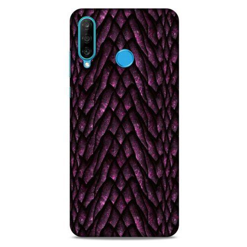 Huawei P30 Lite Kılıf Dragons (7) Telefon Kılıfı Ejderha Skin Bordo