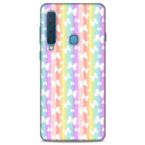 Samsung Galaxy A9 2018 Kılıf Kelebek Etkisi (11) Tam Koruma Su Yeşili