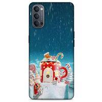 Oppo Reno 4 Kılıf Snowix (13) Silikon Kap Kırmızı