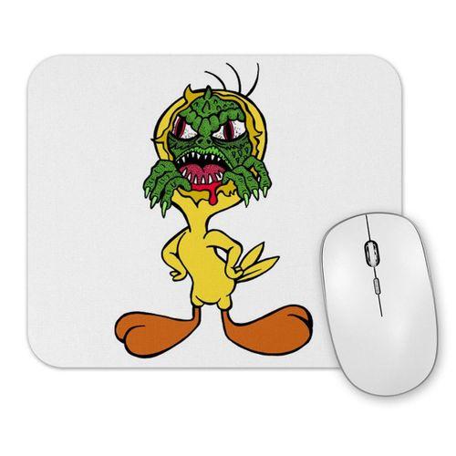 Creepy Reptilian Tweety Mouse Pad