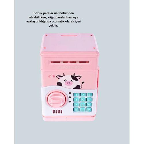 Çocuklar İçin Pembe ATM Görünümlü Elektronik Kumbara