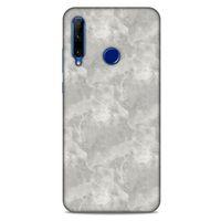 Mermer Desenli (3) Tema Kapak Gri Huawei Y6P Kılıf
