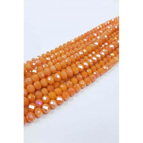 Turuncu Kristal Boncuk 8 mm