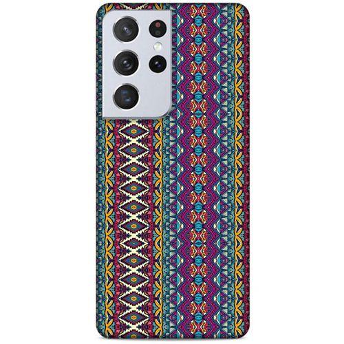 Lopard Samsung Galaxy S21 Ultra Uyumlu Kılıf Ethnic Culture (95) Back Cover
