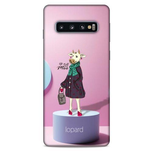 Samsung Galaxy S10 Kılıf FunnyMaX (8) Baskılı Kılıf Pembe Mavi