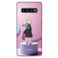 Samsung Galaxy S10 Kılıf FunnyMaX (8) Baskılı Kılıf Pembe Mavi