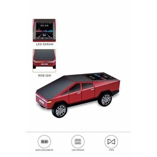 D68 Cyber Model Araba Tasarımlı Bluetooth Hoparlör 15w Güçlü Ses Rgb Led /tws/usb Kırmızı