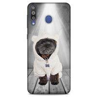 Samsung Galaxy M30 Kılıf Köpek Kıyafetleri (41) Tank Kılıf Affenpinscher Sweat