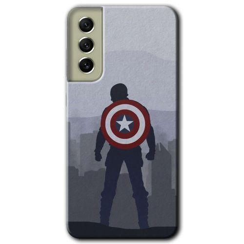 Samsung Galaxy S21 FE HD Baskılı Kılıf + 9D Tam Ekran Koruyucu - Captain Avenger