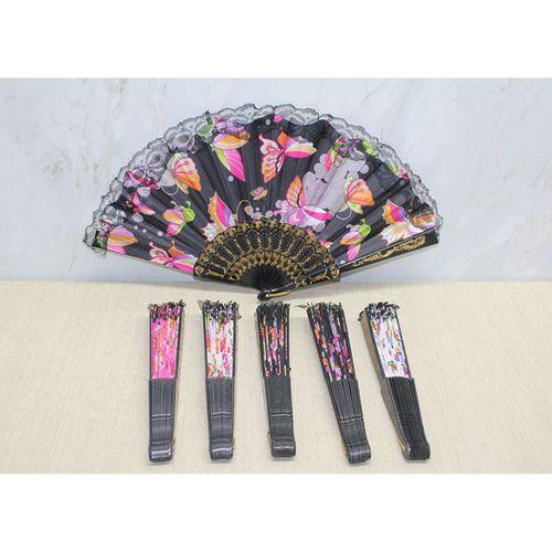 Plastik Renkli Yelpaze