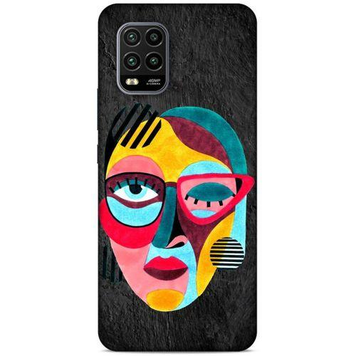 Lopard Xiaomi Mi 10 Lite Uyumlu Kılıf Sürreal Yüzler ♀ (11) Tam Koruma Baskılı