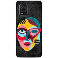 Lopard Xiaomi Mi 10 Lite Uyumlu Kılıf Sürreal Yüzler ♀ (11) Tam Koruma Baskılı