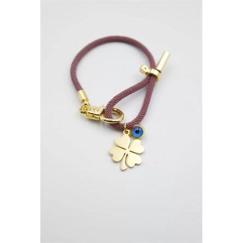 İpli Yonca Bileklik - Mor