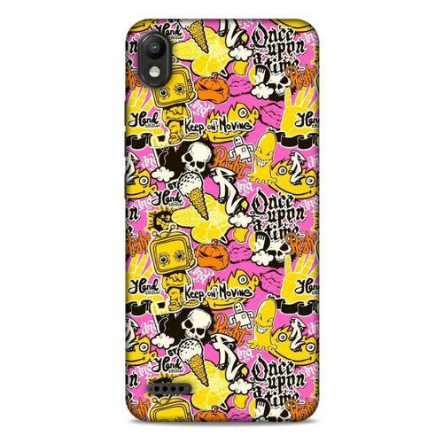 Graffitix (40) Desenli Silikon Kapak LG K20 2019 Kılıf