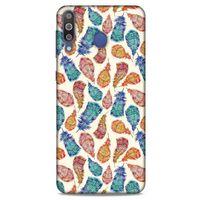 Samsung Galaxy M30 Kılıf Desenli Özel Seri Tüyler (36) Glitter Kılıf