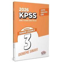 2026 KPSS Genel Yetenek Genel Kültür 3 Deneme Editör Yayınları